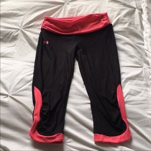 2 Under Armour workout Compression Capri pair